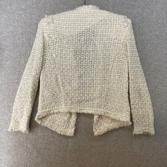 IRO Size 38 SHIRAZA Knit Jacket • White With Silver Accent • Gorgeous! - Picture 8 of 8